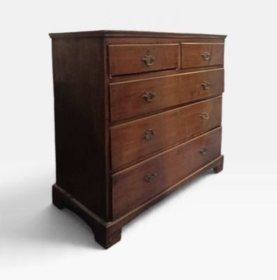 image d'une commode en bois sur fond blanc