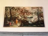 a picture of a painting on the wall of a room