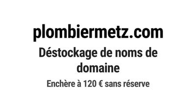 Nom de domaine plombiermetz.com.