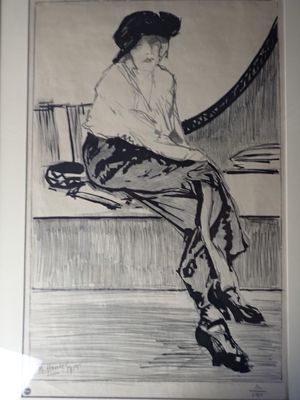 Maurice Henri HENSEL (1890-?) élégante, estampe SBG datée 19…