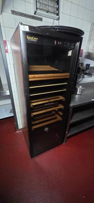 an image of a kitchen with a wine cooler in it