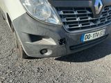 a picture of a car with a denting front bumper