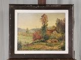 une image d'une image d'une peinture sur un chevalet