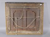 a picture of a wooden frame with a rope around it