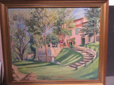 94.59 - Georges LE ROY, HUILE SUR TOILE, VILLE DU MIDI, 1960…
