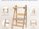a wooden ladder that has many different parts of it