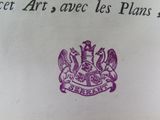 a close up of a document with a coat of arms on it