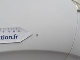 a sticker on the side of a car that says caution fr