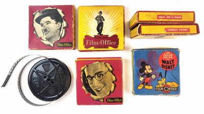 CINEMA - CHARLOT / Ensemble de 6 films 9,5 mm des Années 50 …