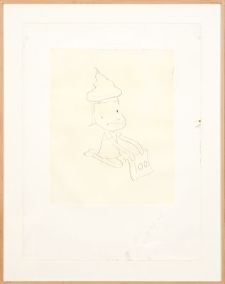 l'image d'un dessin représentant un homme coiffé d'un chapeau