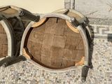 two drums that are sitting on top of each other