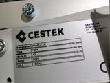 a picture of a close up of a cestek label on a machine