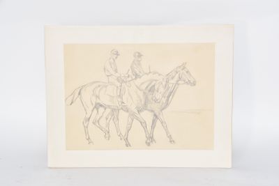 Ecole du XIXème siècle. Les cavaliers. - Photo 1