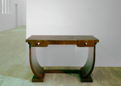 Jules LELEU (1883-1961), attribué à Bureau plat en placage d…