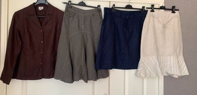 Expédition obligatoire - Collection lin de 3 jupes et une ve… - Photo 1