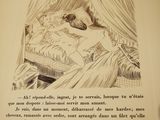 a picture of a book with a picture of a woman in a bed