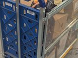 a cart that has a lot of items in it