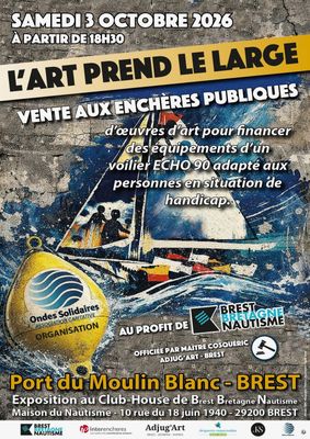 une image représentant une affiche annonçant une course de bateaux en mer