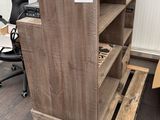 a wooden shelf that has been made out of pallets