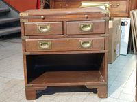 Paire de chevets style bateau en acajou et placage d'acajou,… (photo 2)
