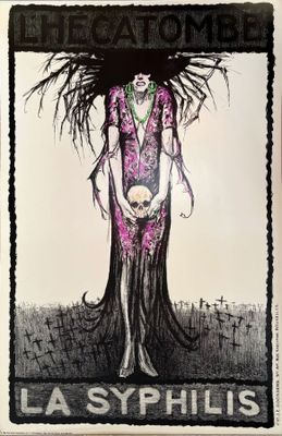 Louis Raemaekers (1869-1956) - La Syphilis, l'hécatombe.