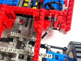 a close up of a toy car made out of legos