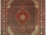 tapis persan antique à motif de médaillon sur fond rouge