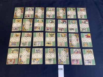 a lot of tiles that are on the table