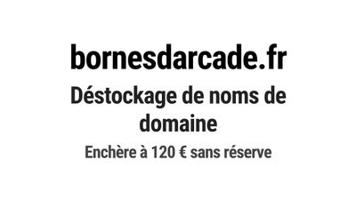 Nom de domaine bornesdarcade.fr.