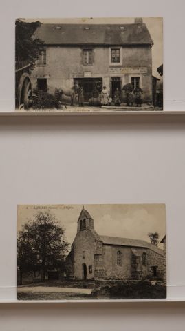 Lizières : Lot de 2cpa : Maison Doucet. Carte rare. Taches au ver...