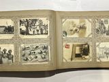 an open book with pictures of people in it