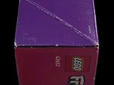 a purple box that has a purple label on it