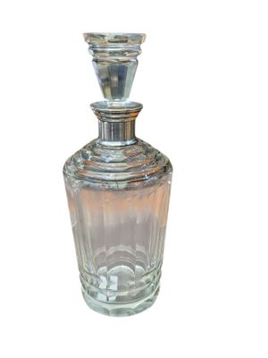 Carafe en verre et monture argent poinçon Minerve, (petits é…