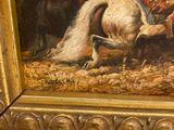 a picture of a painting of a man on a horse