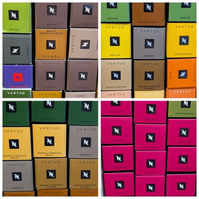 several boxes of chocolates are stacked on top of each other