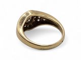 an image of a close up of a ring on a white surface