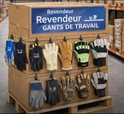 Palette de 100 paires de gants de travail neuf mélange de st…