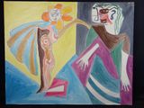 une image d'un tableau représentant un homme et une femme dans une pièce