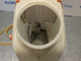 an image of a toilet with a hose attached to it