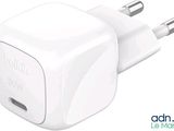 an image of a white wall charger with a usb port