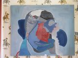 un tableau représentant un homme coiffé d'un chapeau, accroché au mur