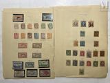 an open book with a lot of different stamps on it
