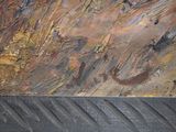 a picture of a close up of a painting on a wall