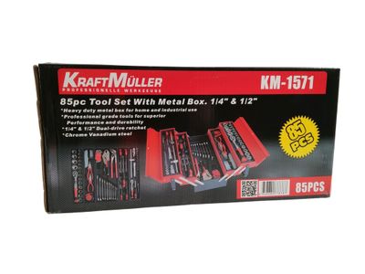 Caisse à outils 85 pièces KRAFTMULLER - Neuf - TVA Récupérab… - Photo 1