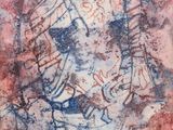 un tableau représentant un homme assis sur une chaise dans une pièce