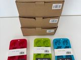 three boxes of floidle sitting next to each other on a table