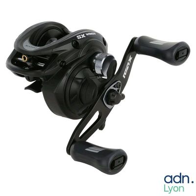 a close up of a fishing reel on a white background