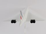 a white umbrella with a red, white, and blue flag on it