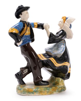 an image of a figurine of a man and a woman dancing