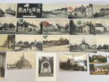 de nombreuses cartes postales anciennes représentant divers bâtiments et édifices